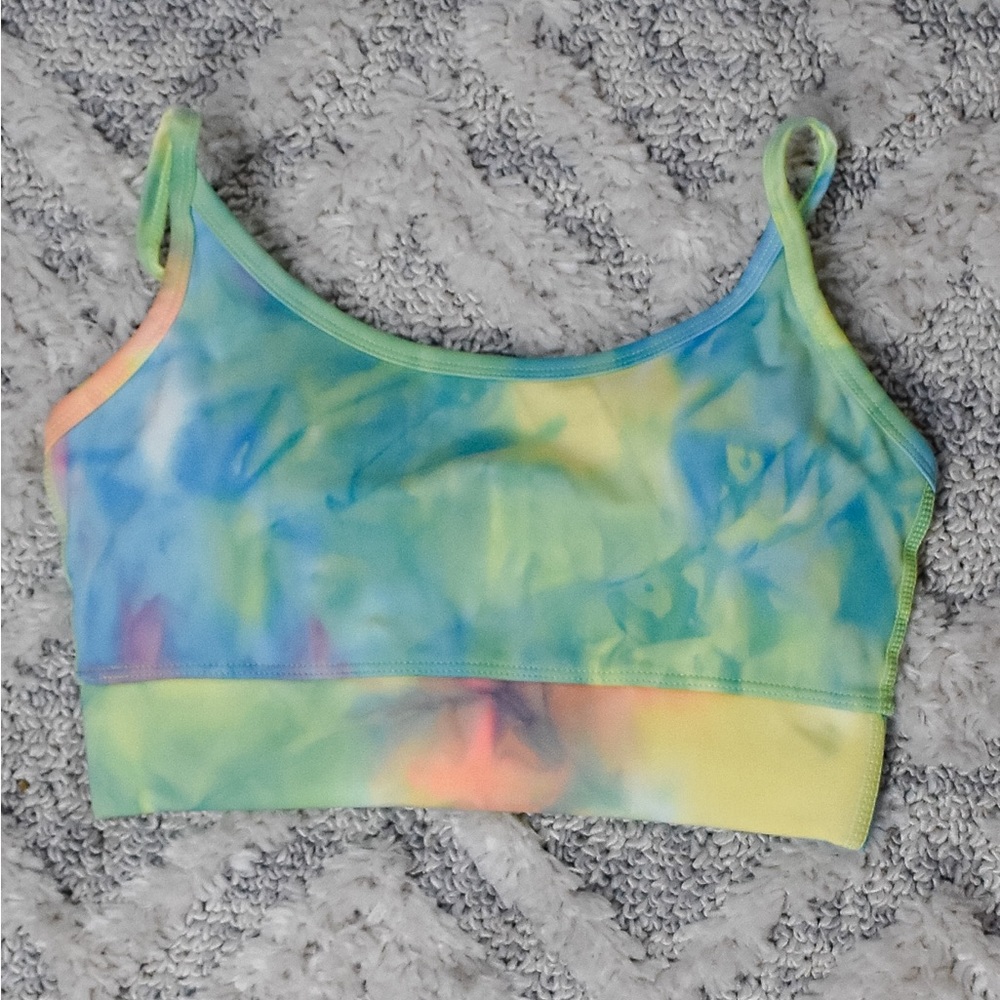 Cotton Candy Sky Zenana Sports Bra